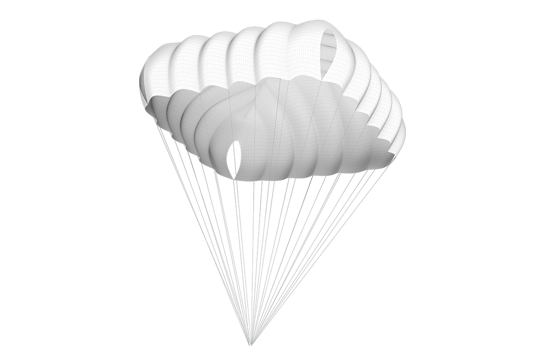 Parachute de secours carré Skywalk